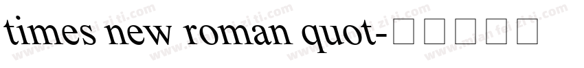 times new roman quot字体转换